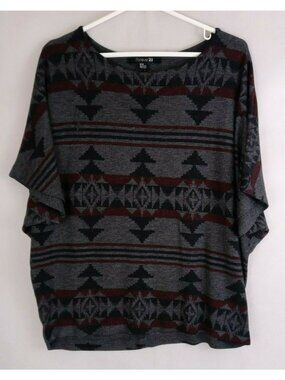 Forever 21 Women's Sweater With Aztec Southwestern Design Size Medium